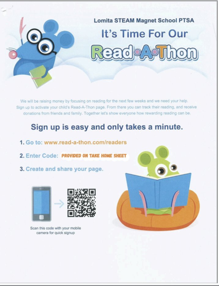 Read A Thon 9-14-26